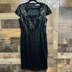 Grace Karin Vintage Bodycon‎ Cap Sleeve Sequin Dress Women's Size Large